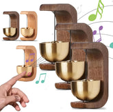 Solid wood wind chime doorbell