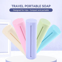 صندوق صابون محمول للسفر والتخييم والمشي لمسافات طويلة هدايا للأطفال