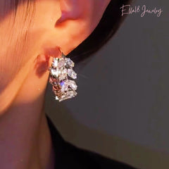 14k Gold Plated Wheat Zircon Earrings