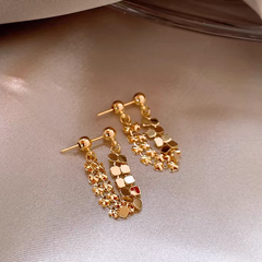 14K Gold-plated Niche Chain Earrings