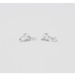 Sterling Silver Asymmetric Question Mark Studs