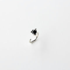 Sterling Silver Diamond Stud Earrings