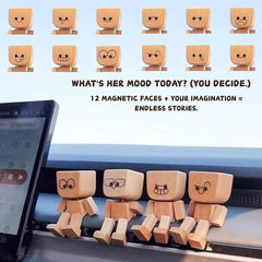 💖تمثال خشبي ساحر مصنوع يدويًا لرجل يرتجف