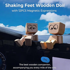 💖تمثال خشبي ساحر مصنوع يدويًا لرجل يرتجف