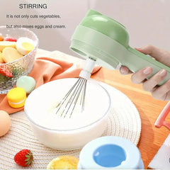 مجموعة مفرمة الخضار الأوتوماتيكية 5 في 1