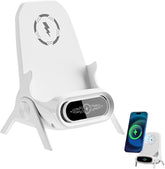 3-in-1 Wireless Charging Station with Phone Stand, 15W Fast Charger