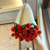 1Handmade Crocheted Rose Bouquet Blanket