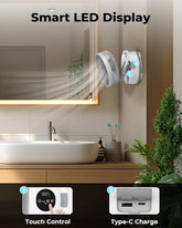 Edon Air Suspension Circulating Fan, Desktop Fan, Office Rechargeable, No Punching Wall-Mounted Kitchen Table Fan