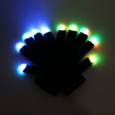 7 Colors Light Show LED Gloves Rave Light Finger Lighting Flashing Glow Mittens