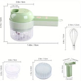 مجموعة مفرمة الخضار الأوتوماتيكية 5 في 1