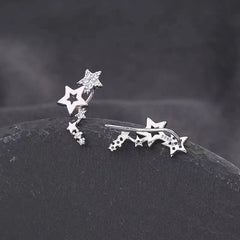 14K Gold Plated Zircon Star Crawlers