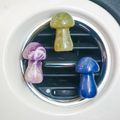 Chevron Amethyst Mushroom Car Vent Clip