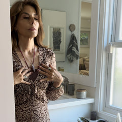 Rose Quartz Pendulum Necklace