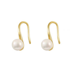 18K Gold Plated Pearl Earrings