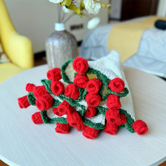 1Handmade Crocheted Rose Bouquet Blanket