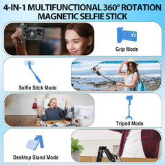 2025 New 4-in-1 Multifunctional Magnetic Selfie Stick