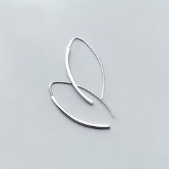 Sterling Silver Simple Line Threader Earrings