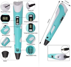 قلم الطباعة ثلاثية الأبعاد SCRIB3D P1 مع شاشة