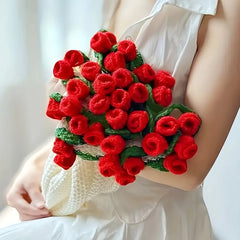 1Handmade Crocheted Rose Bouquet Blanket