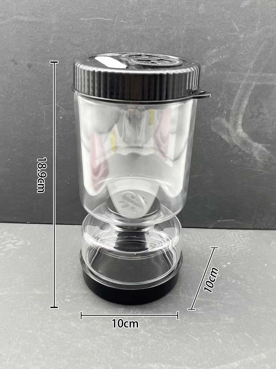 Dry-wet separation glass pickle jar