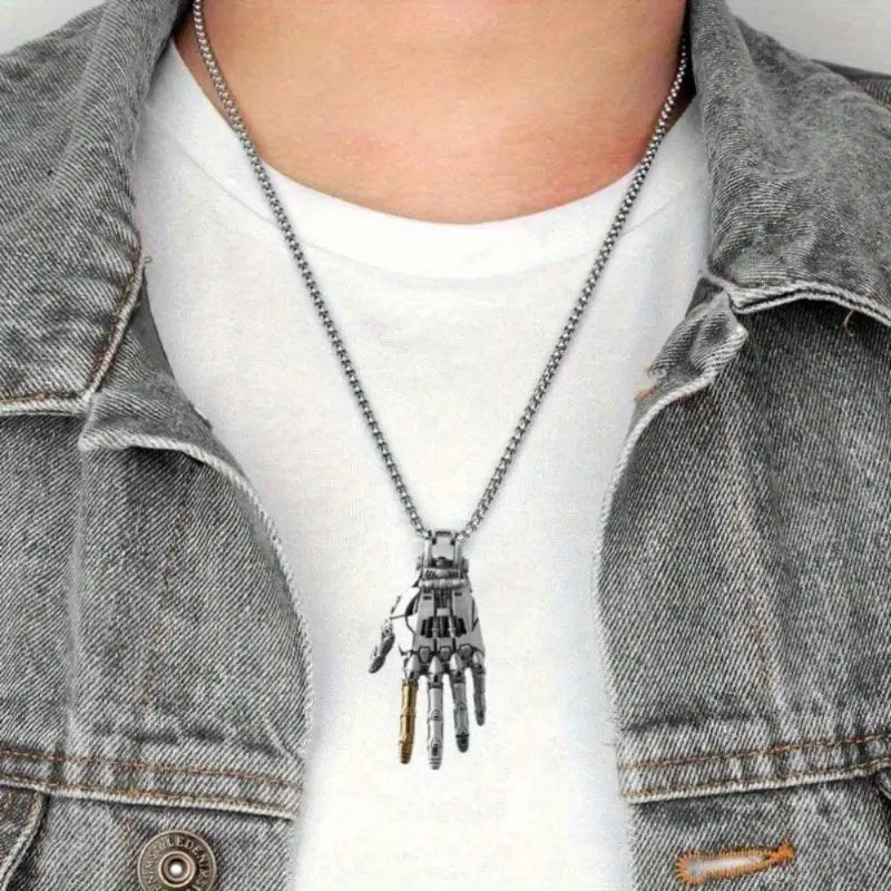Mechanical Hand Jewelry Charm - Necklace Pendant for Men/ Women Gift