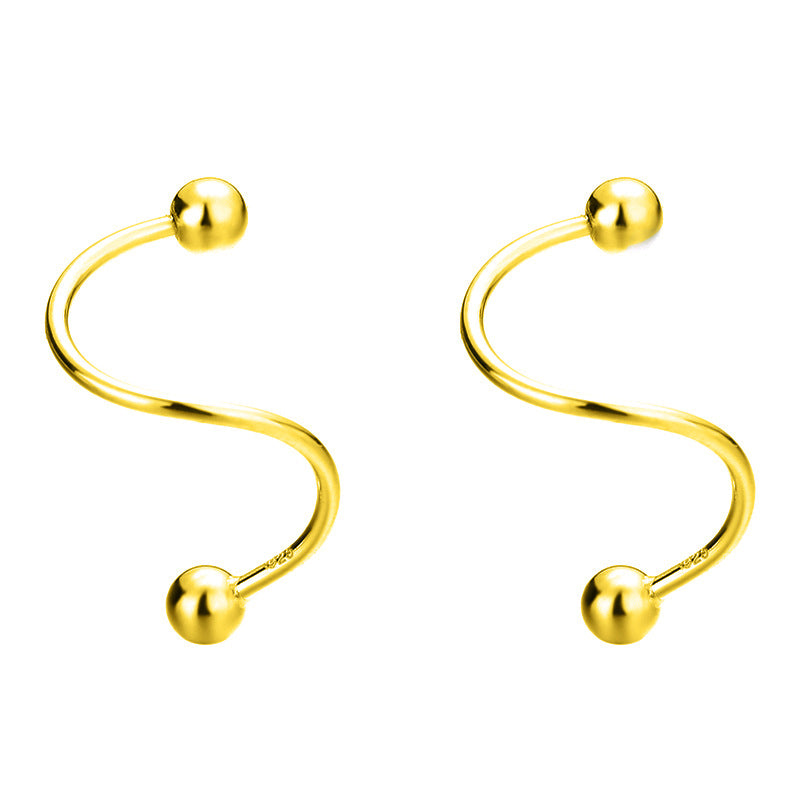 Sterling Silver Screw Rotating Studs