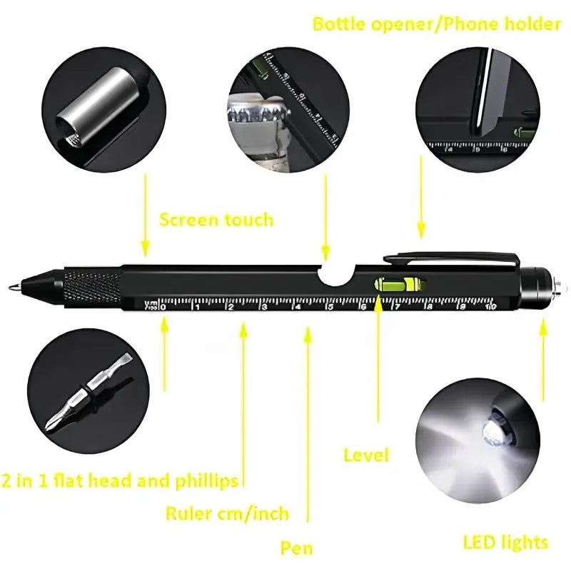 9 IN 1 MultiTool Pen- Engineering Pen -a gift for him