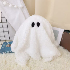 Ghost with Pumpkin Pillow