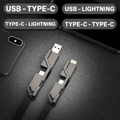 4 in 1 Fast Charge Cable  (One Fits All Your Devices)