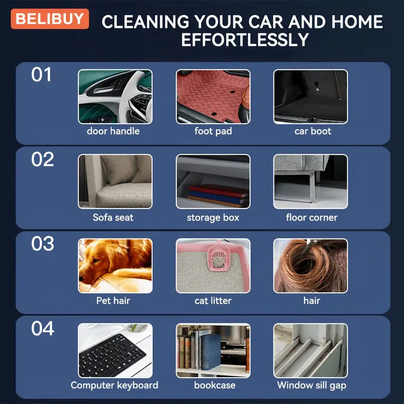 Cordless portable vacuum cleaner