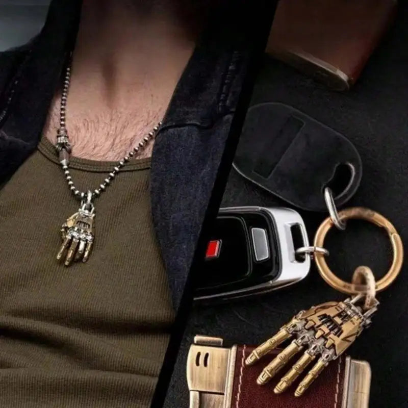 Mechanical Hand Jewelry Charm - Necklace Pendant for Men/ Women Gift