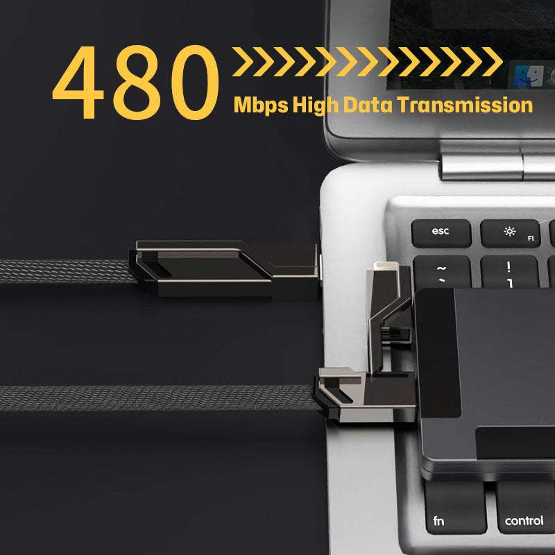 4 in 1 Fast Charge Cable  (One Fits All Your Devices)