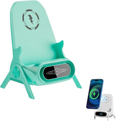 3-in-1 Wireless Charging Station with Phone Stand, 15W Fast Charger