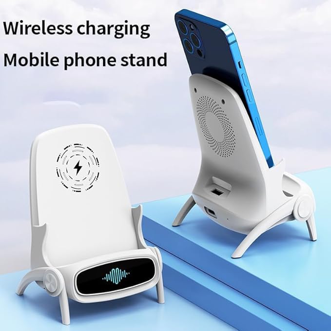 3-in-1 Wireless Charging Station with Phone Stand, 15W Fast Charger