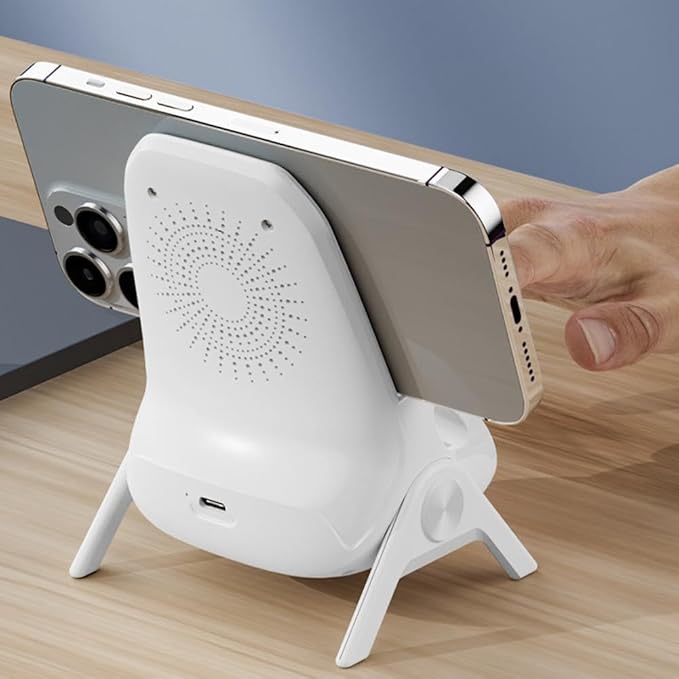 3-in-1 Wireless Charging Station with Phone Stand, 15W Fast Charger