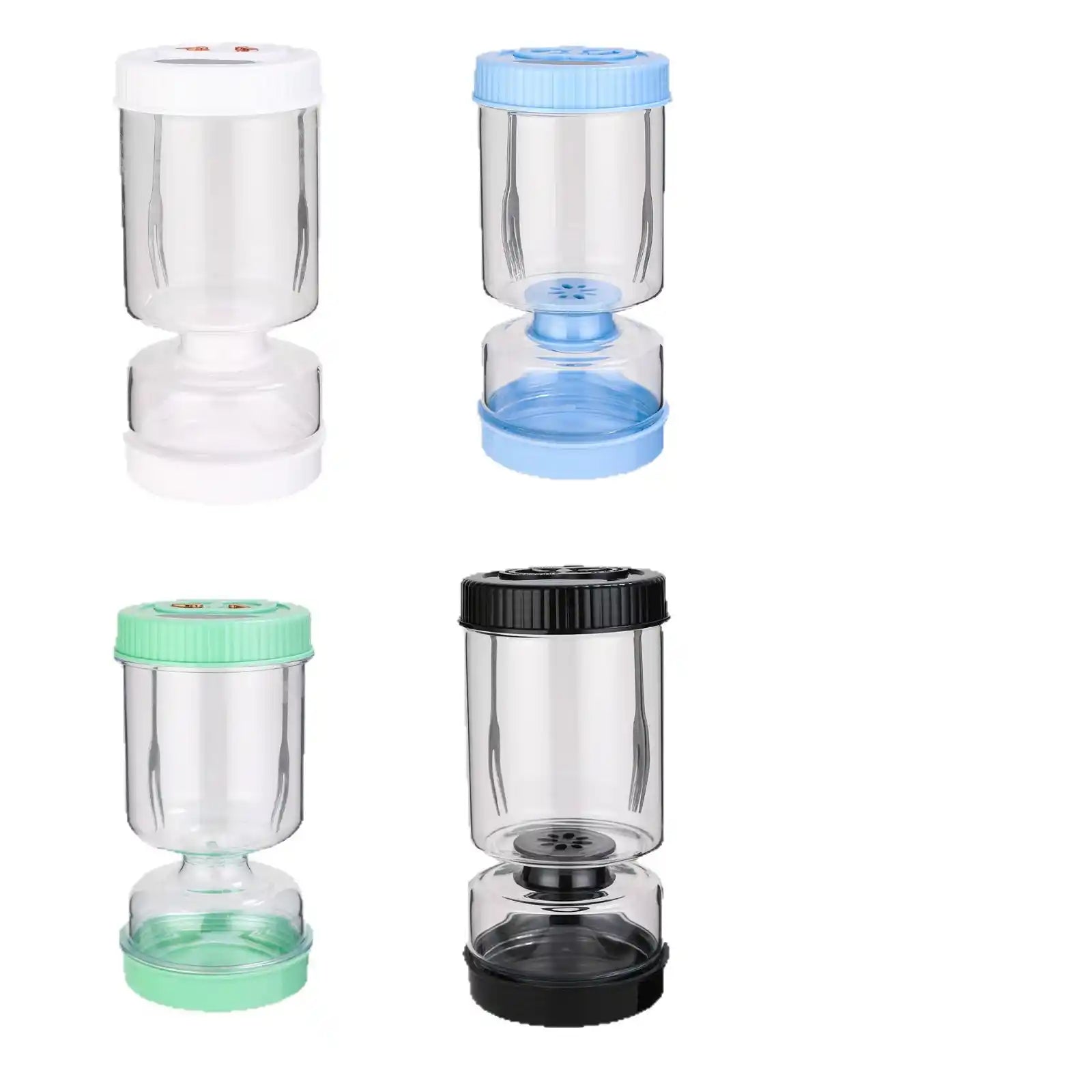 Dry-wet separation glass pickle jar