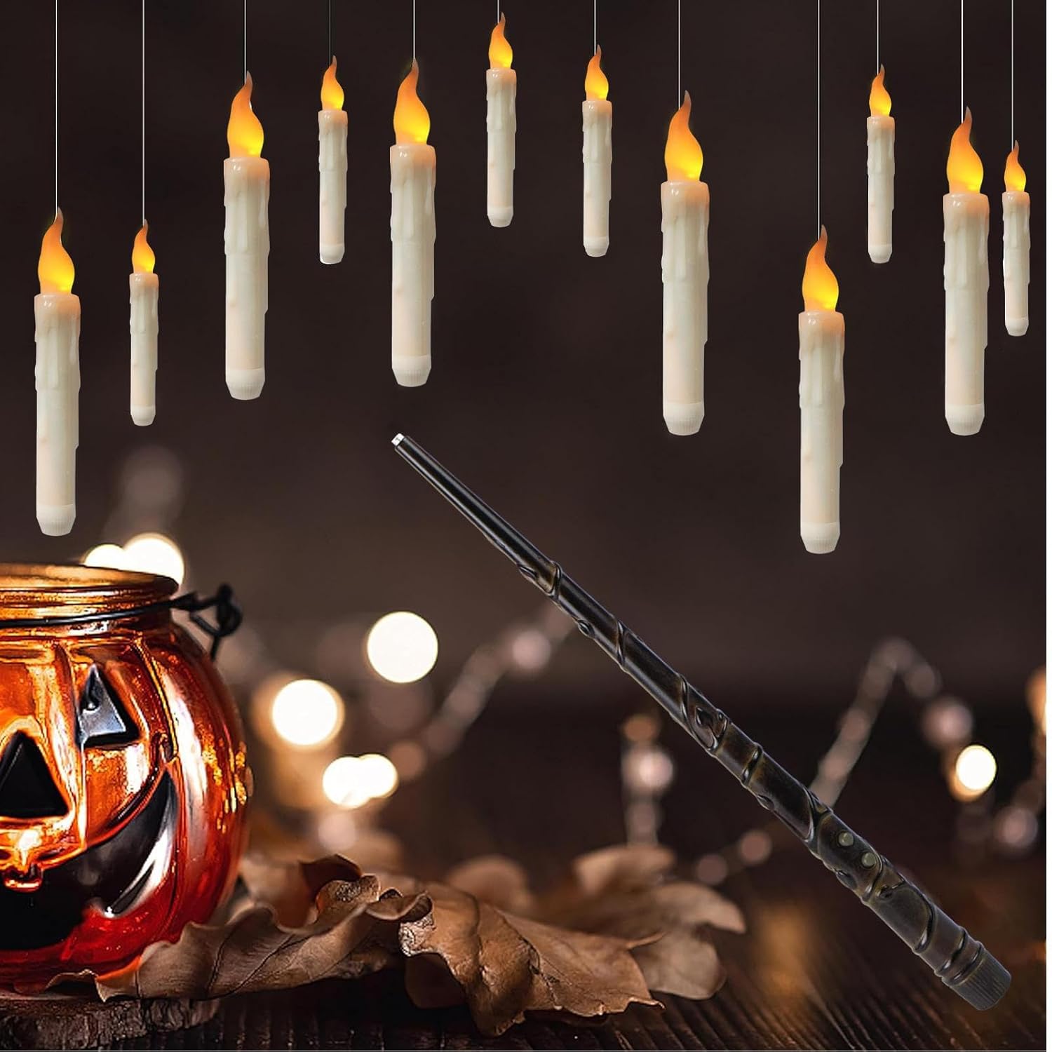 Floating Candles with Magic Wand Remote Control