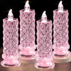 شموع LED بدون لهب من Rose Shadow 