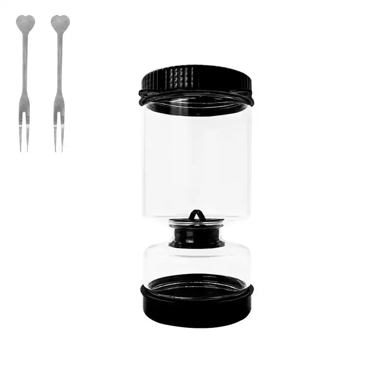 Dry-wet separation glass pickle jar