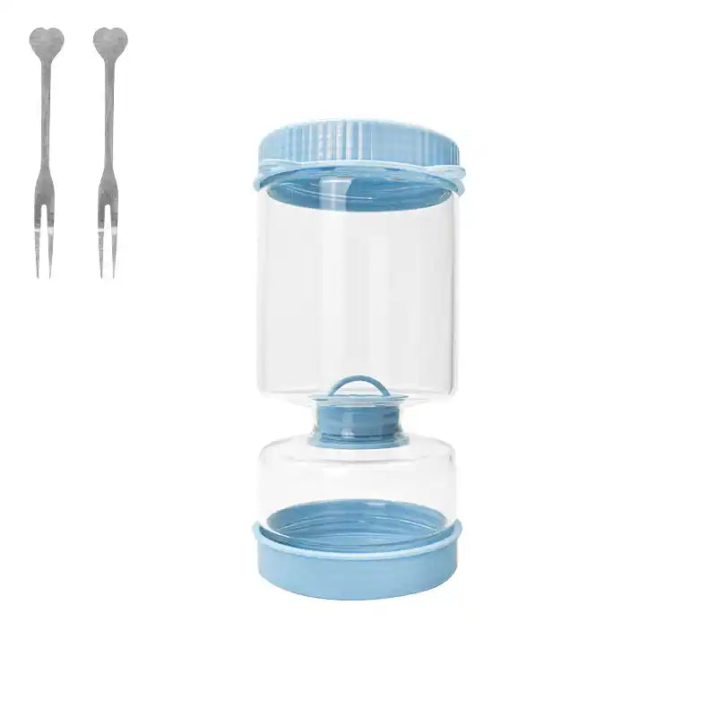 Dry-wet separation glass pickle jar