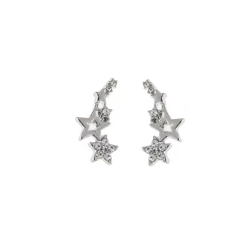 14K Gold Plated Zircon Star Crawlers