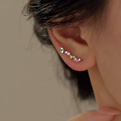 Sterling Silver Luxury Colorful Diamond Crawlers