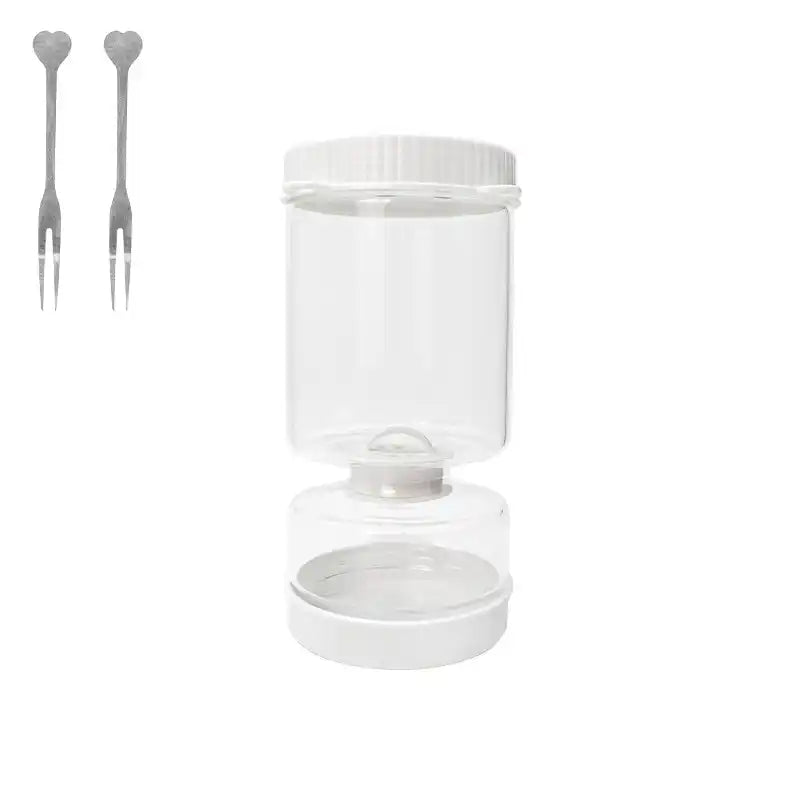 Dry-wet separation glass pickle jar