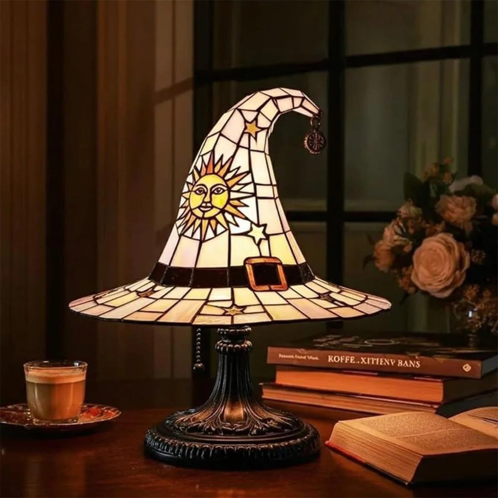 Halloween wizard lamp