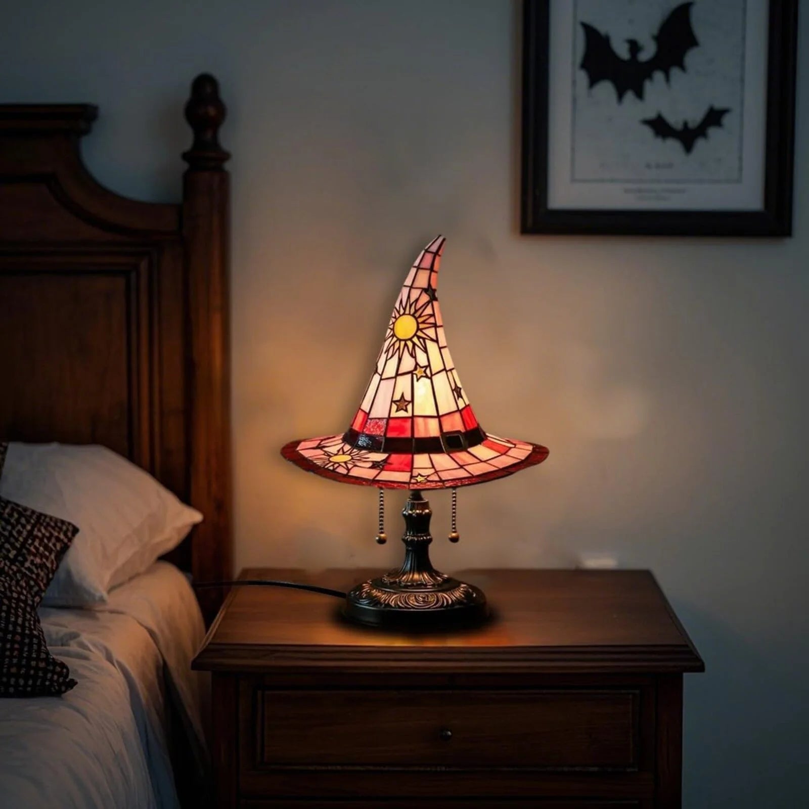 Halloween wizard lamp