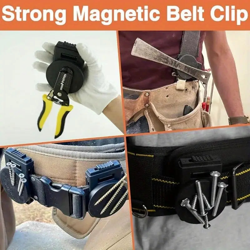 Heavy-Duty Magnetic Belt Clips - Non-Slip