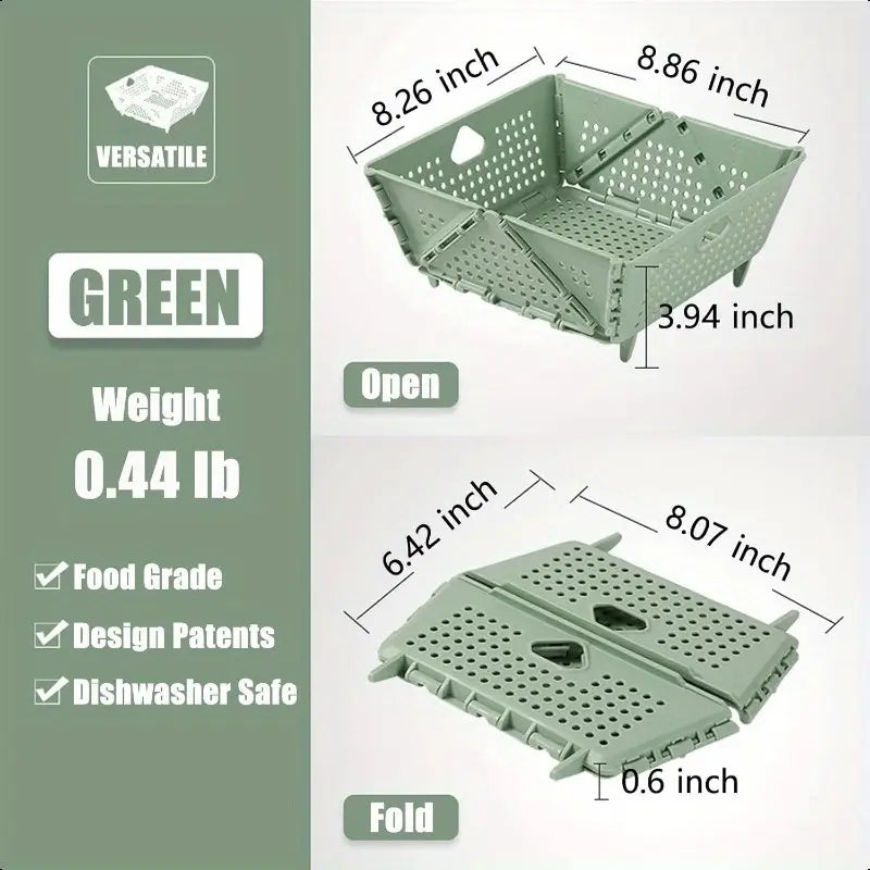 Collapsible filter and colander