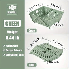 Collapsible filter and colander