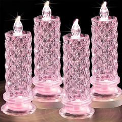 شموع LED بدون لهب من Rose Shadow 