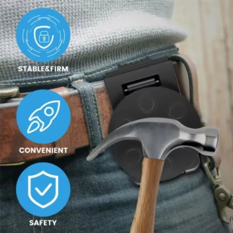 Heavy-Duty Magnetic Belt Clips - Non-Slip